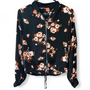 🌸 Freshman 1996 Floral Zip-Up Blouse Jacket | Women’s Small